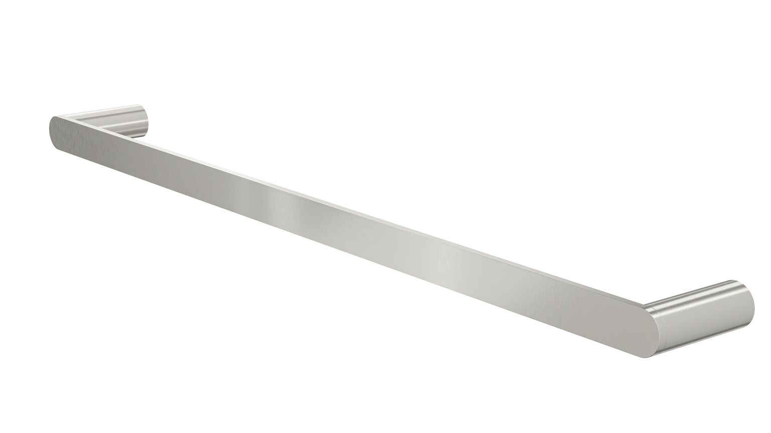 Circle 600mm Single Towel Rail Brushed Nickel LINSOL