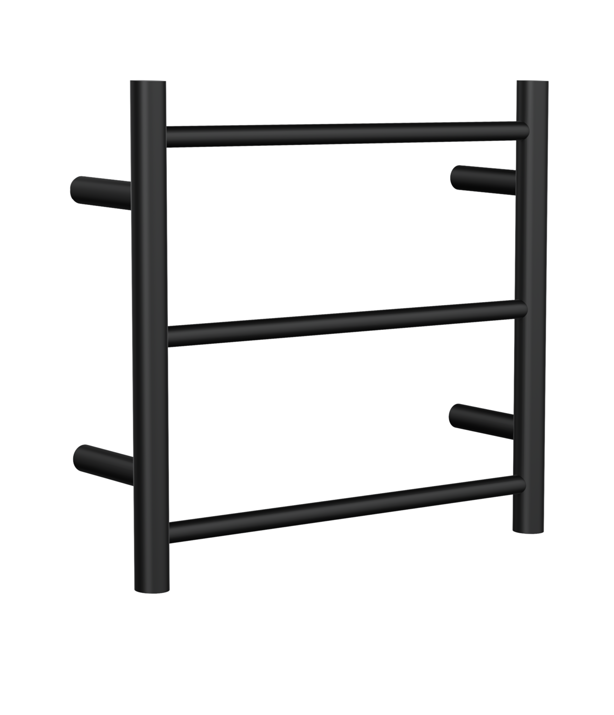 Avid 3 Bar Heated Towel Rail – Matte Black | LINSOL