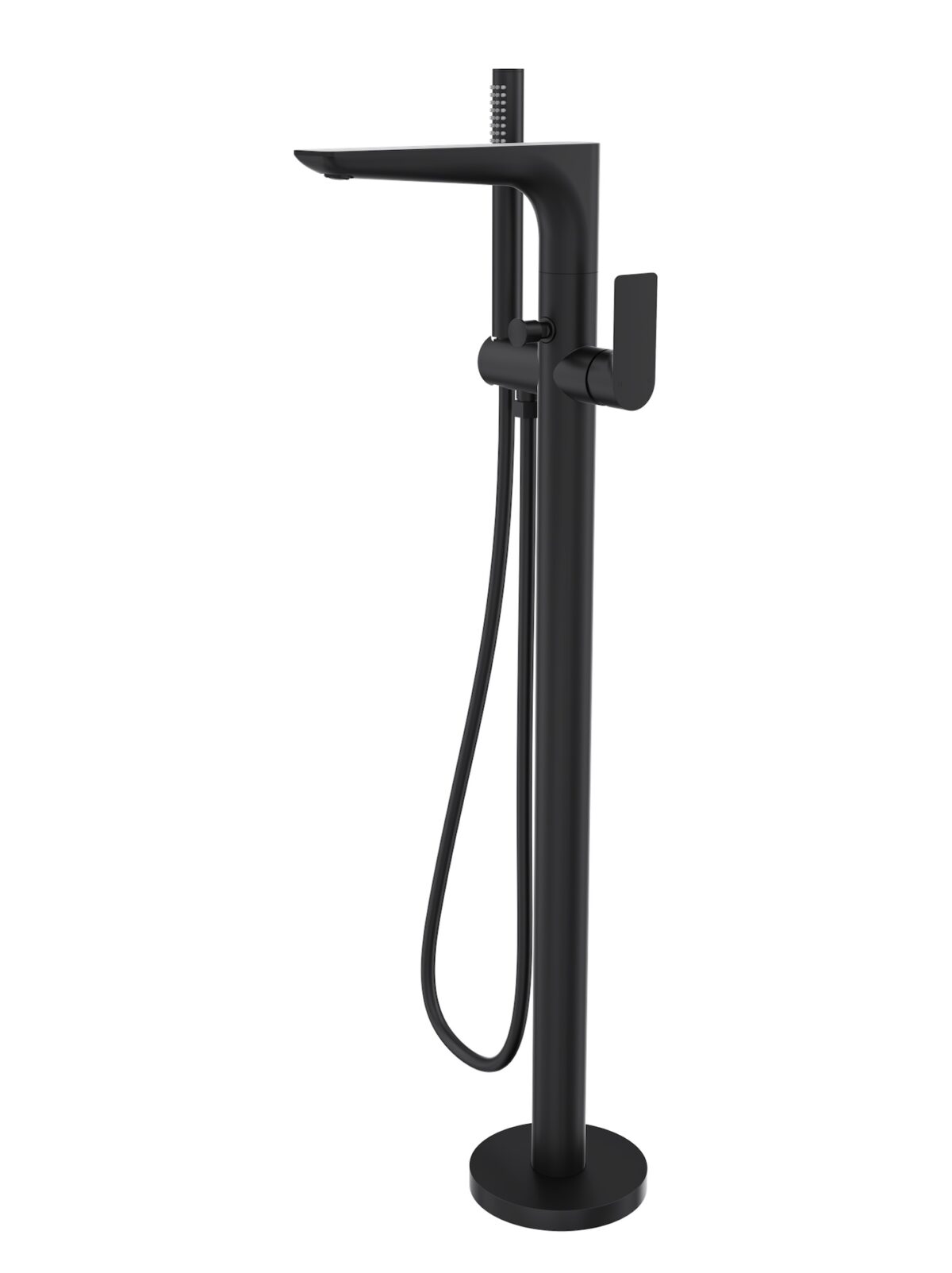 Kyah Freestanding Bath Mixer With Hand Shower Matte Black LINSOL