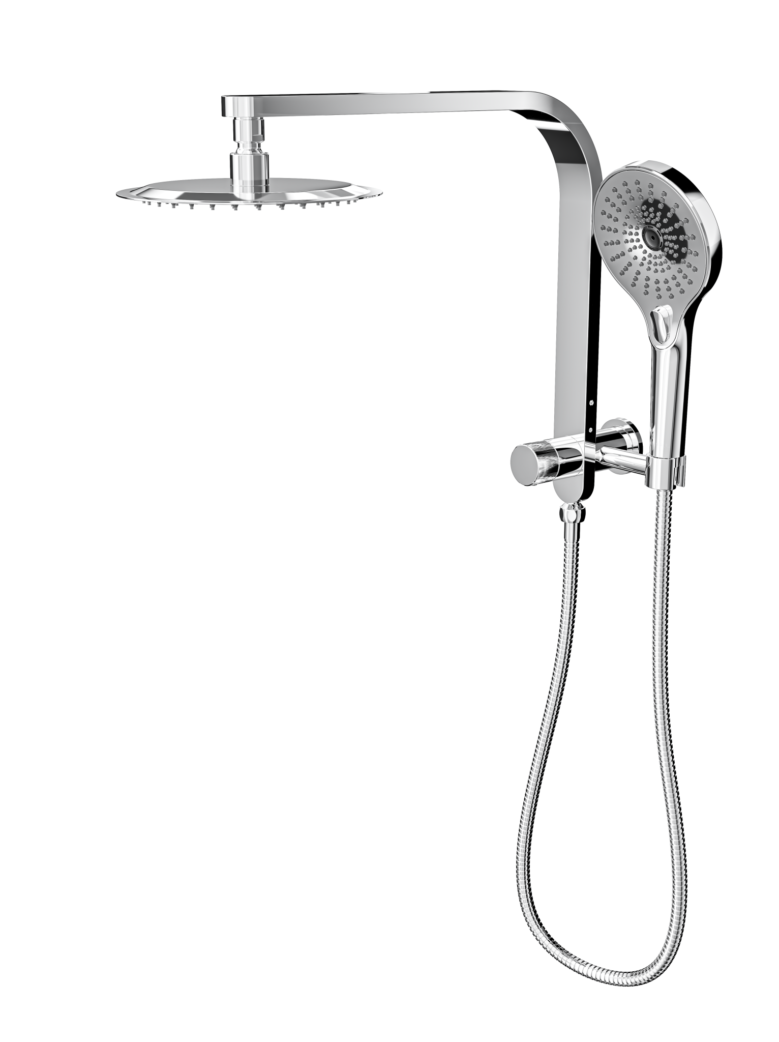 Oceanjet Short Shower Combination with 200mm Round Head Chrome LINSOL