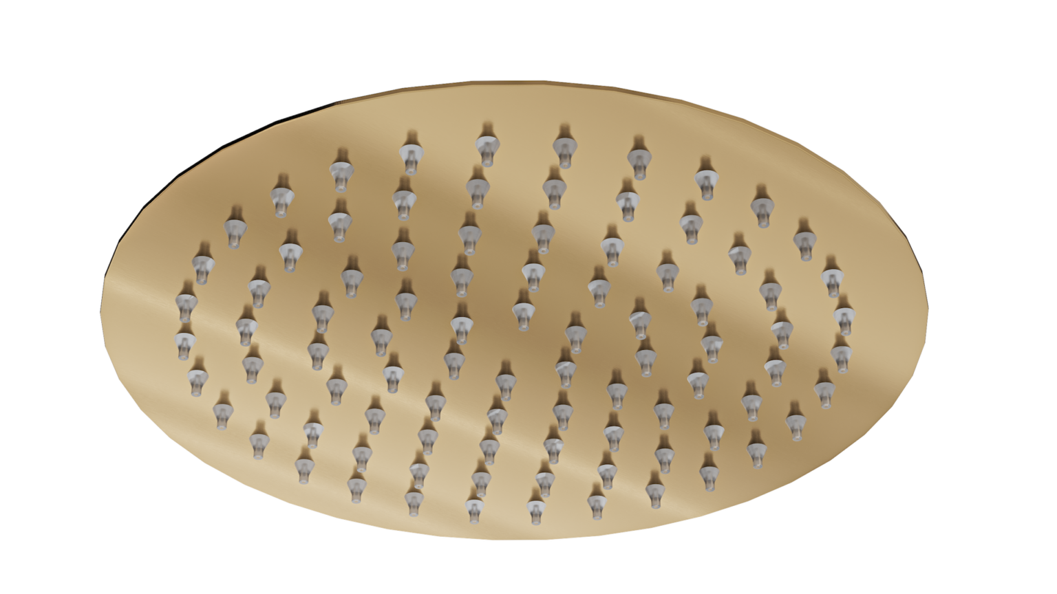 Soul Eco 200mm Round Shower Head Brushed Brass LINSOL