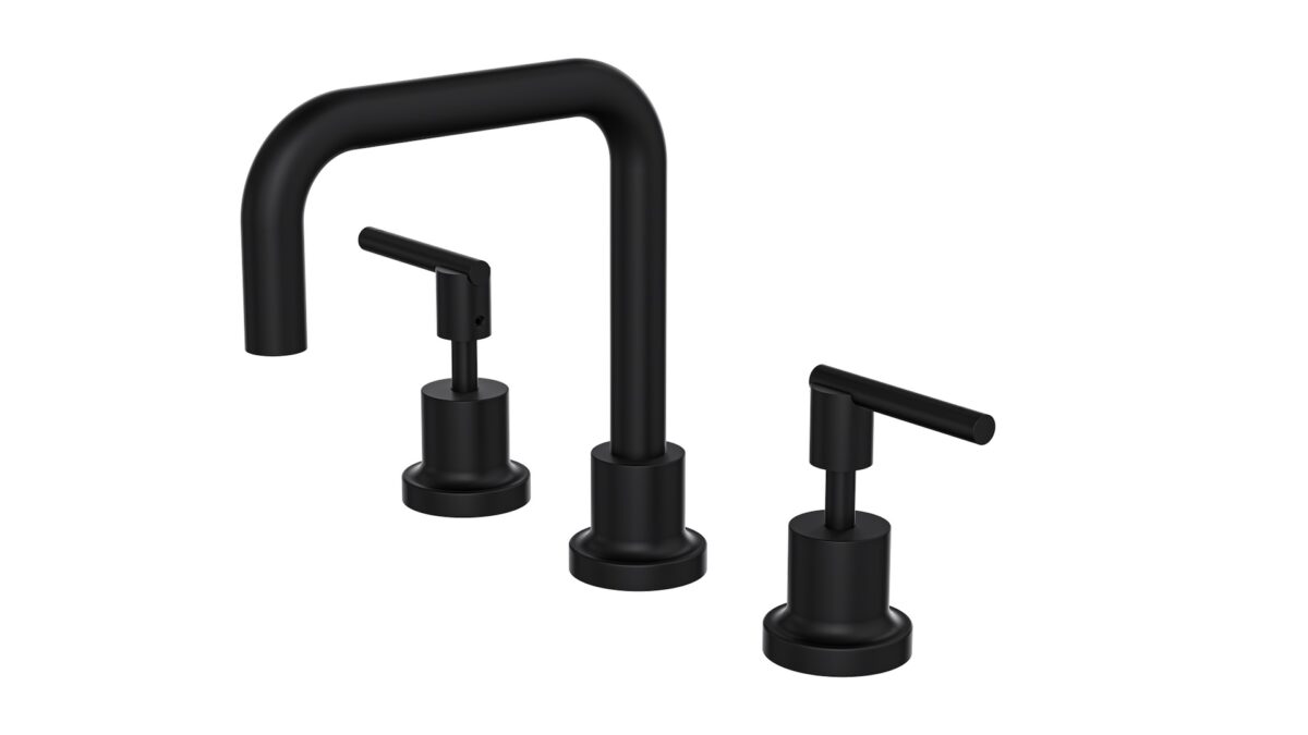 Tre Lever Handle Basin Set – Matte Black | LINSOL