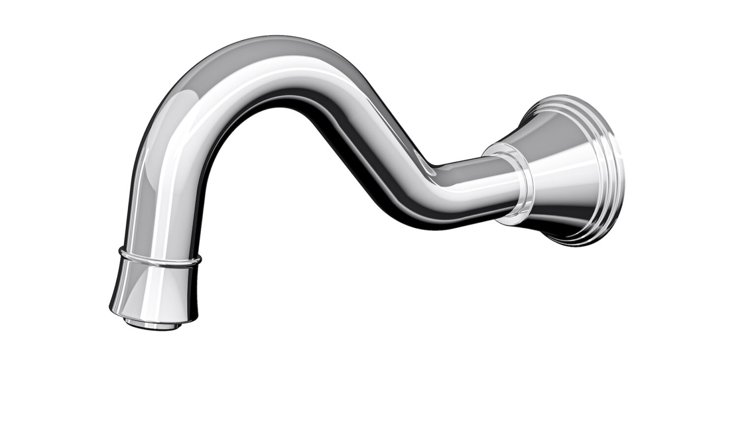 Vintage Bath Spout Only Chrome LINSOL