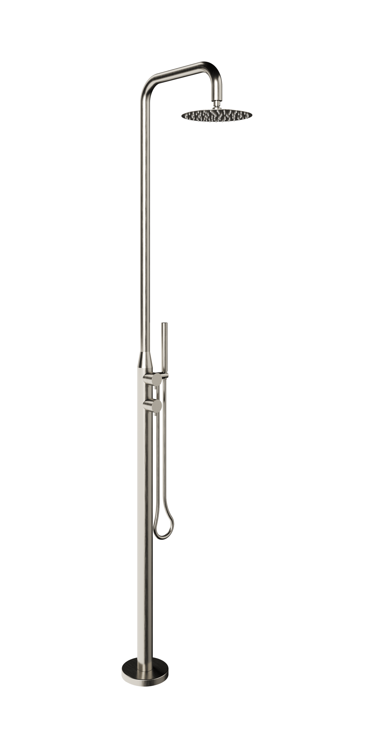 Lamezia Marine Grade Outdoor Shower Brushed Nickel LINSOL